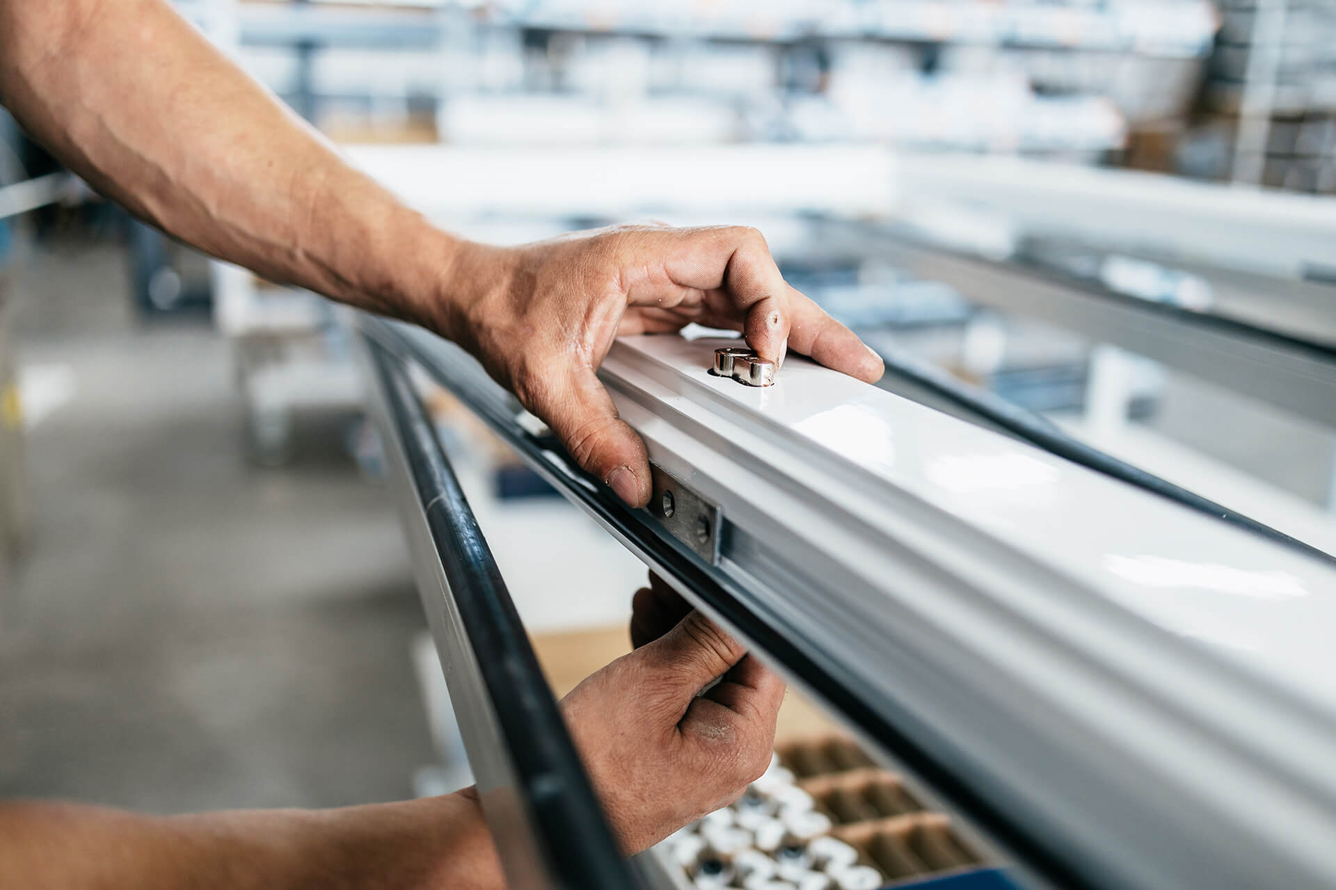 Installation of wooden interior and exterior doors in the house
